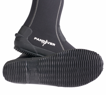 Боты FanDiver S1 5мм (EU 46 RU 44-45; Черный; Унисекс)